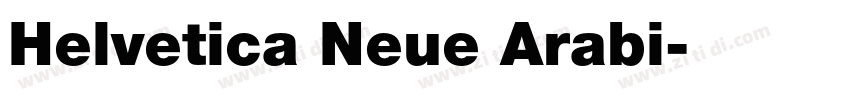 Helvetica Neue Arabi字体转换